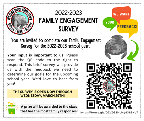 QR code with link to survey